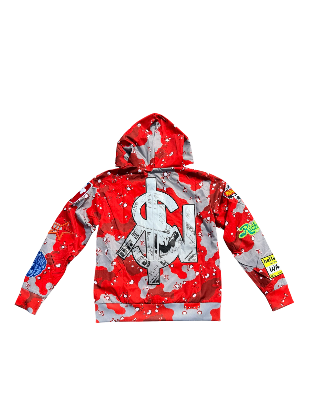 “RED CAMO” Fleece Hoodie
