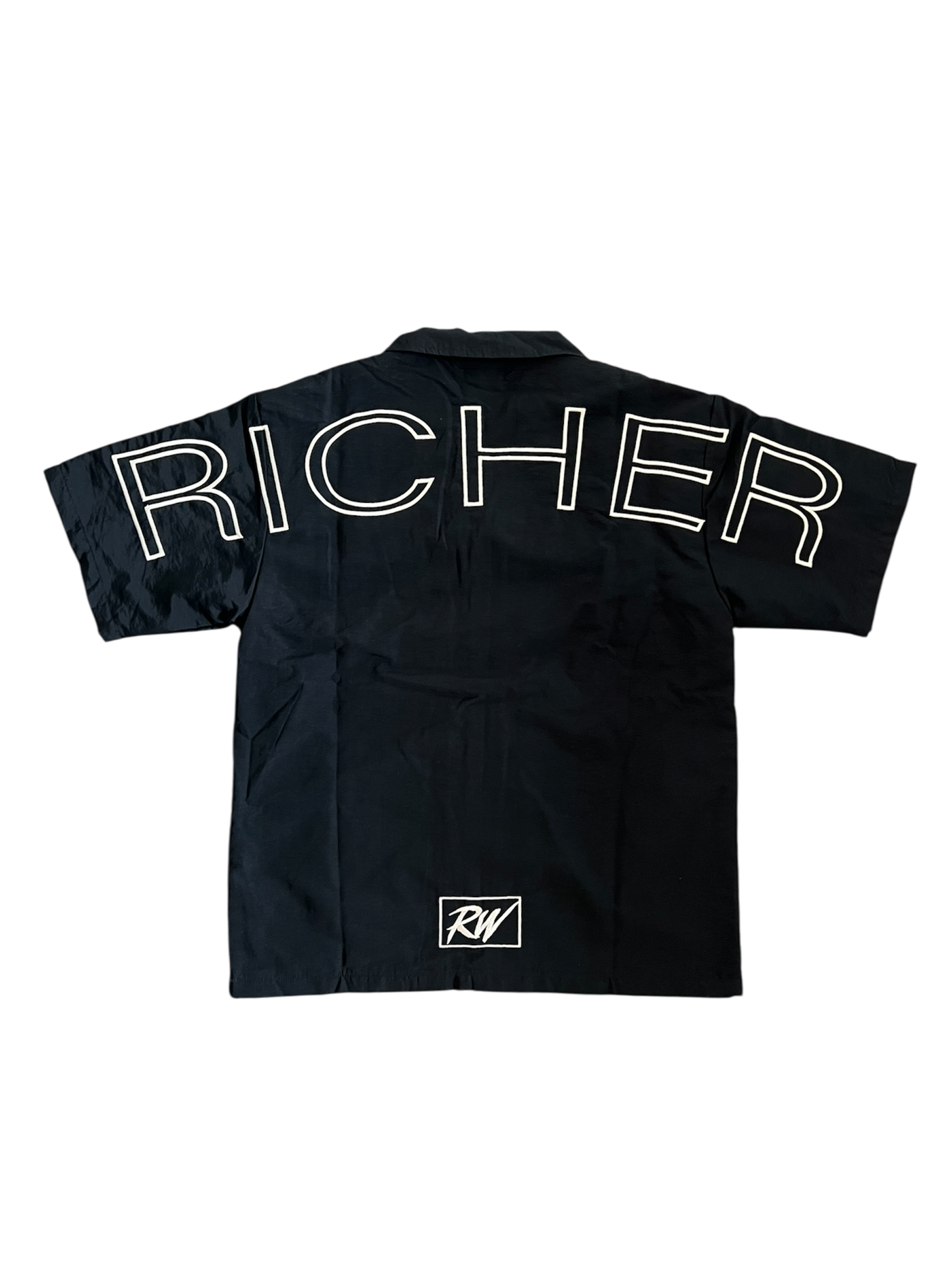 Black Richavelli Button-Up Shirt