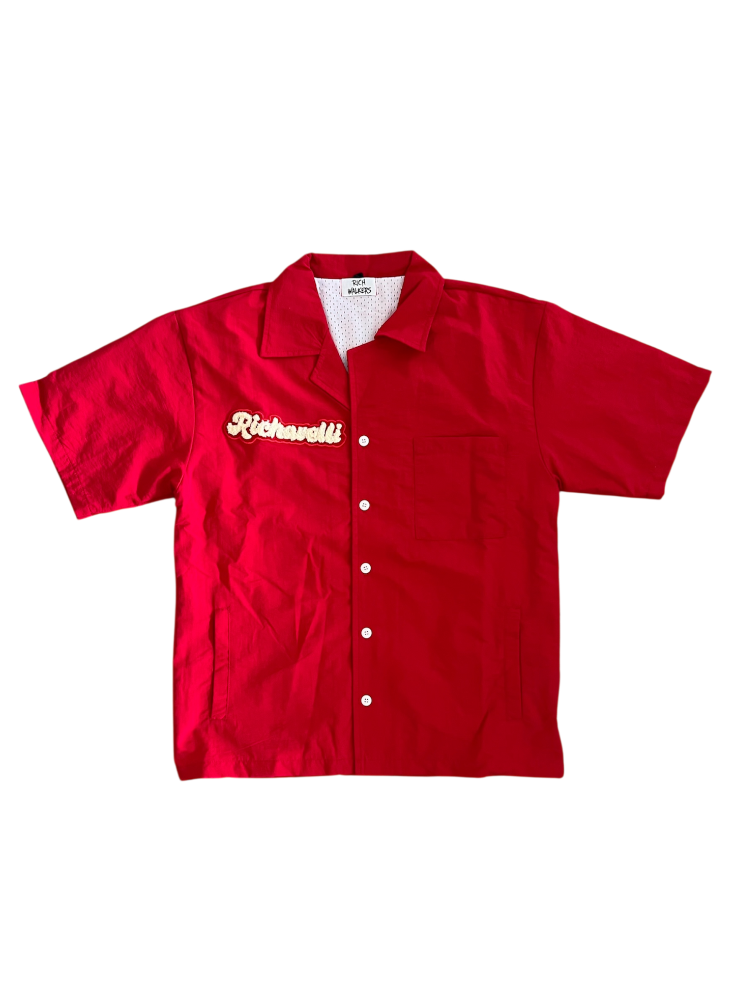 Red Richavelli Button-Up Shirt