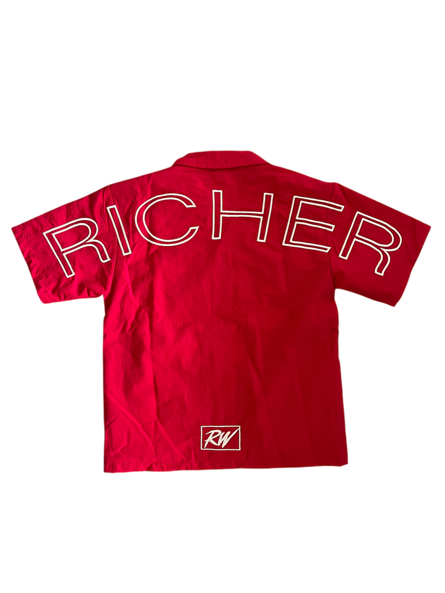 Red Richavelli Button-Up Shirt