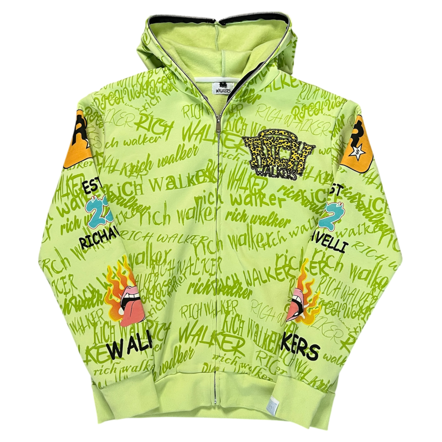 Lime Green “Graffiti Walker” Full-zip Set