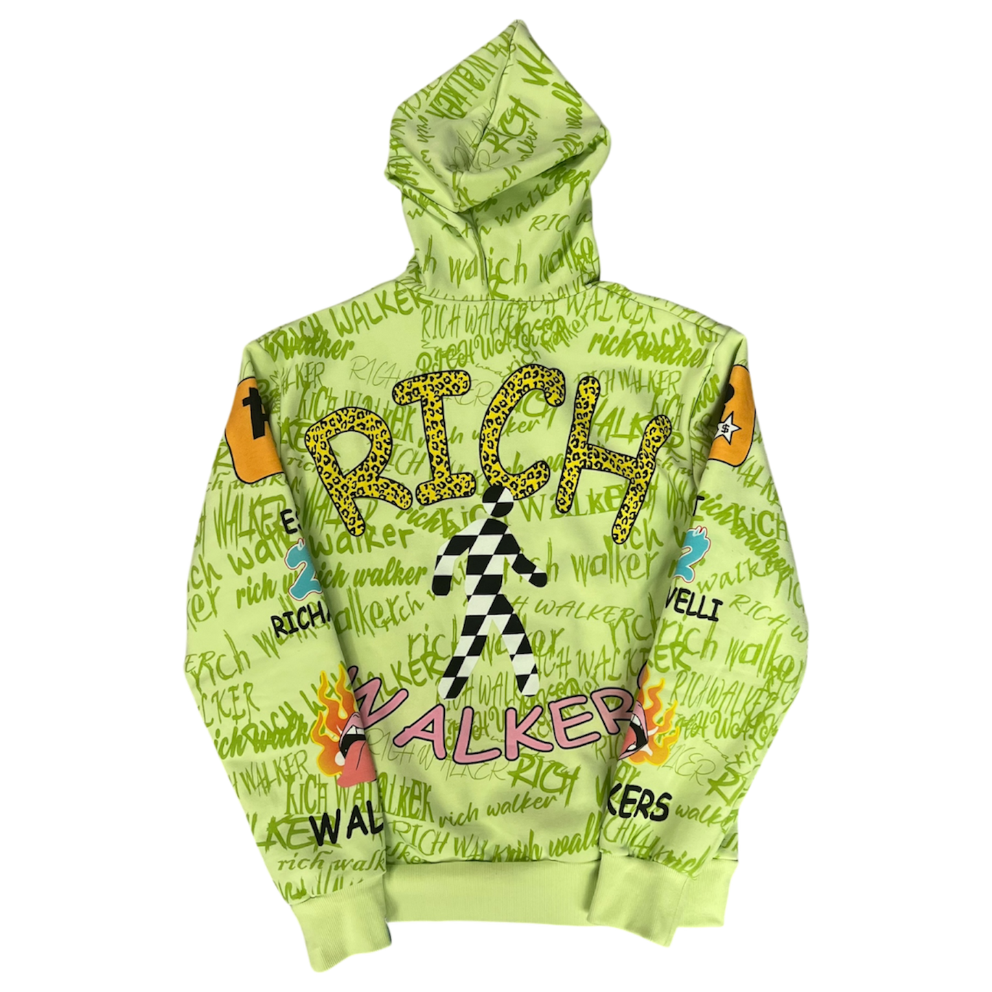 Lime Green “Graffiti Walker” Full-zip Set