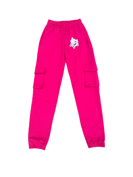 Pink "RICH A**" Sweatpants