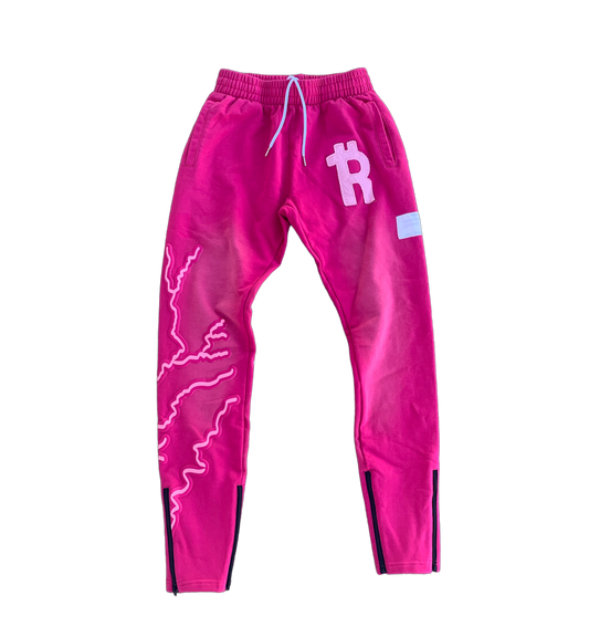 Pink "Struck Rich" Sweatpants