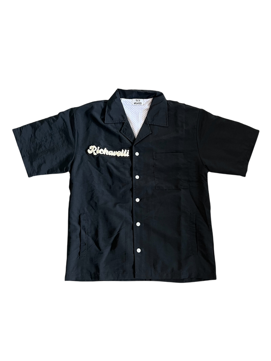 Black Richavelli Button-Up Shirt