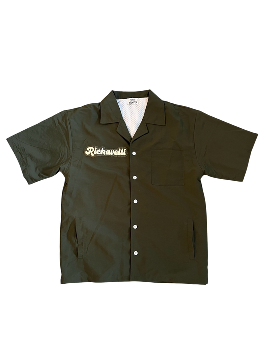 Olive Green Richavelli Button-Up Shirt